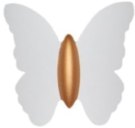 TsoLay Outdoor Waterproof Wall Lamp, Butterfly Washing Wall Lamp, Minimalist Modern Staircase Corridor Wall Lamp White
