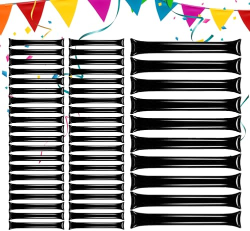 Generisch Aufblasbare Cheersticks - 50 Stcs Laute Plastikklapper, 50 kaufen und kostenlose OPP -Bag bekommen | Prost Clappers für Partys Sportunterhaltung Geburtstag