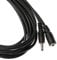 Kingfisher Technology - Long 3m Extension Lead 2A Female to Male DC Plug Power Charger Cable Black (22AWG) Compatible with Foscam FI9821P IP Camera
