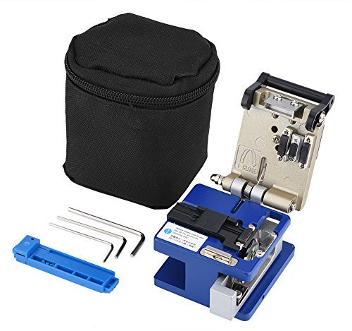 Richer-R Coupeur de Fibre, Coupe-câble de Fibre Optique FC-6S Coupeur de Fil Ergonomique pour Couper la Fibre, Couperet de Fibre Couper matériau de Fibre Optique avec Sac