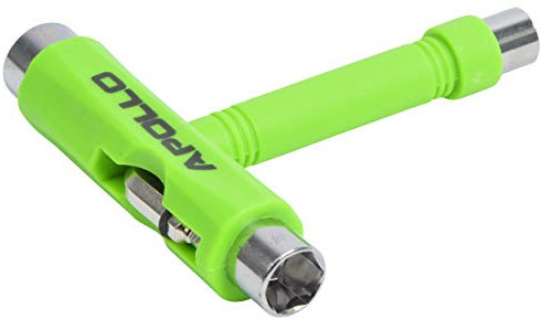 Apollo T-Tool Schraubenschlüssel für Skateboard Scooter Longboard, All-In-One Multifunktions Sechskantschlüssel