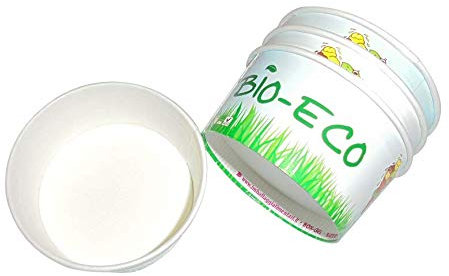 IMBALLAGGI PZ 50 COPPETTA Gelato Piccola CC 80 BIODEGRADABILE E COMPOSTABILE al 100% CARTONCINO MONOUSO BIO in Pura CELLULOSA per Gelati Yogurt E Dessert