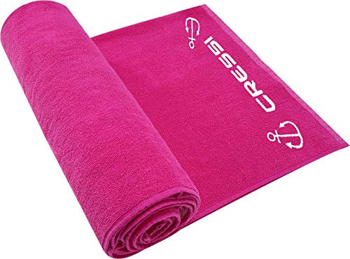 Cotton Frame Beach Towel Fuchsia 90x180cm