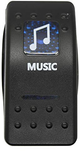 LED-Mafia Music Musik - Symbol Kippschalter Wippschalter Schalter Auto Boot KFZ LKW Licht 12V 24V