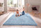 SHAGGY RUG 30MM / 3cm Modern Rugs Living Room Extra Large Small Medium Rectangular Size Soft Touch Thick Pile Living Room Area Rugs Non Shedding (Duck Egg Blue, 160cm x 230cm (5.5ft x 7.5ft))