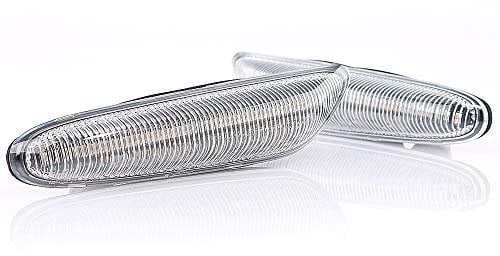 LIGHTDELUX Ersatz für LED Blinker Seitenblinker Blinkleuchte Kotflügelblinker White Vision V-170166