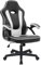 Play haha.Ergonomic high back seat with breathable mesh insert padded armrests tilt adjustment durable base lumbar support PU leather surface for gaming home or office use