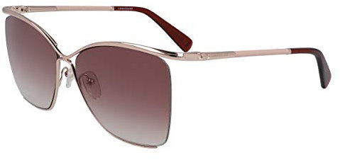 LONGCHAMP Sonnenbrille LO132SL 42823 716 Frau Farbe Gold Bordeaux Glasgröße 59 mm