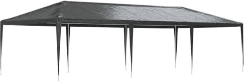 vidaXL Profi Partyzelt UV-beständig Wasserbeständig Pavillon Festzelt Gartenpavillon Gartenzelt Garten Zelt Bierzelt 4x9m Anthrazit 90g/m²