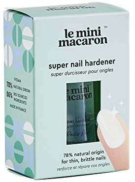 Le Mini Macaron - Paris Roc - 3-in-1 Hardener Nail Care - Treats, Moisturizes and Restores Nails - Vegan, Cruelty-Free, 9-Free - 10ml
