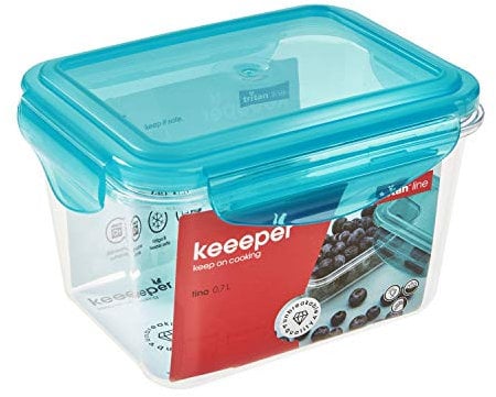 keeeper Frischhaltedose, 14 x 11 x 9 cm, 0,7 l, Tino Tritan, Blau