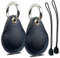 AirTag Hülle Schlüsselanhänger Halter 2-Stück, Air Tag Tracker Anhänger Kompatibel mit Apple Item Finder, Verstecktes Schlüsselring Leder itag GPS Locator Schutzhülle Organizer Karabiner Zubehör