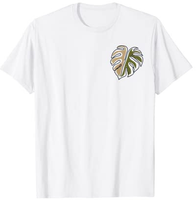 Monstera Leaf Monstera Deliciosa Pastell Strichkunst T-Shirt