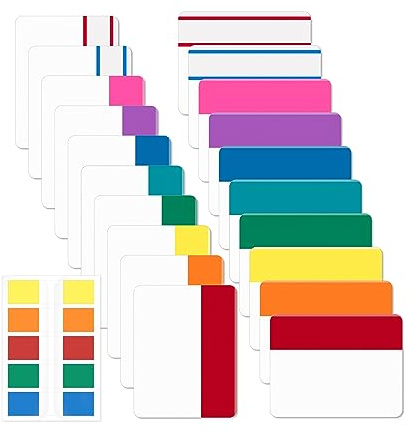 Mr. Pen- Sticky Index Tabs, 500 Pcs, 21 Sets, Colorful Sticky Tabs for Notebooks, Page Markers, Page Tabs for Binders, Page Tabs Sticky Tabs for Books, Notebook Tabs, Book Sticky Tabs for Notebooks
