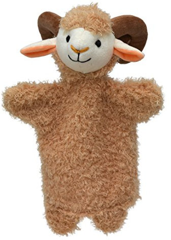 Handpuppe Tierhandpuppen Schaf 27 cm, Zoo Farm Cartoon Tierfigur theatrepuppe Handspielpuppe, für Kinder Baby Jungen Mädchen