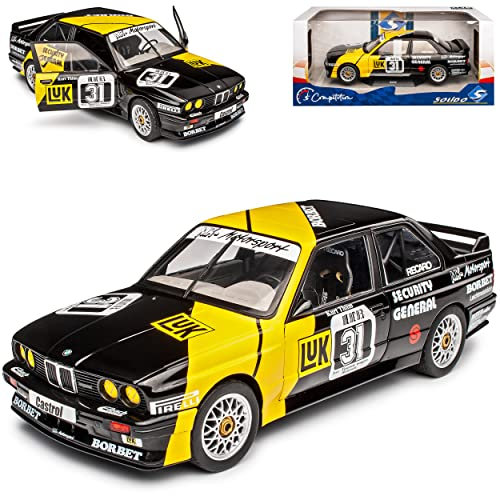 Solido B-M-W 3er E30 M3 Coupe DTM Sport Evolution Schwarz Kurt Thiim 1982-1994 1/18 Solido Modell Auto