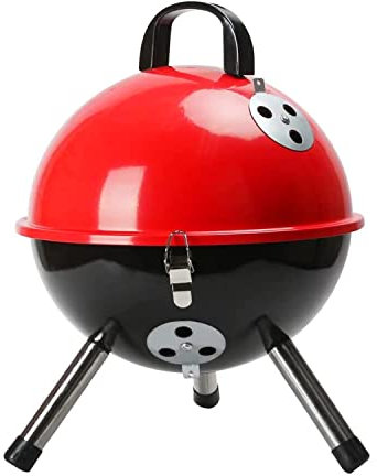 AMOS Portable 12 Charcoal Barbeque Grill,Red
