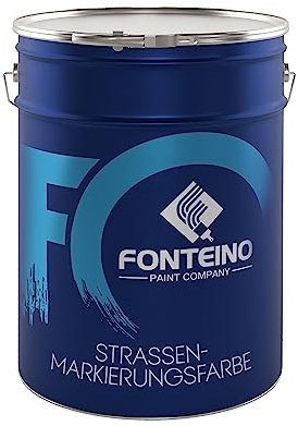 Peinture de marquage sol - Traçage routier, de chantier, de parking, de marche d'escalier - Blanc 2,5L