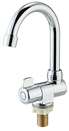 VOREAL Rotations-Kupfer-Waschtischarmatur Cold Deck Kitchen Folding Caravan Bad Tap for Marine Boat Deck Camper Leisurely