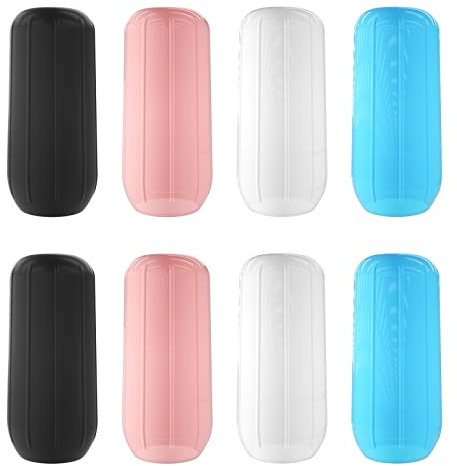 Bekecidi 8 Stück Reise Silikon Flaschenhüllen, Outdoor Reisen Auslaufsicher Elastische Hülle wiederverwendbares Reisezubehör für Shampoo Duschgel Flaschen Schutzhülle