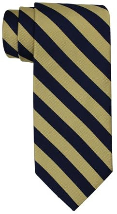 Brooks Brothers Made in USA Navy Gold Striped Tie