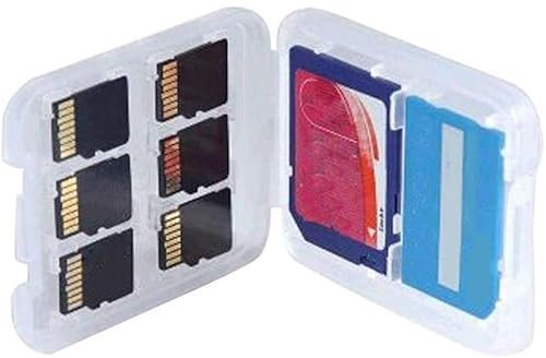 Générique Boîte de Rangement pour Carte mémoire 1 pc, étui Organisateur de Carte Micro SD TF SDHC MSPD Transparent Multifonctionnel