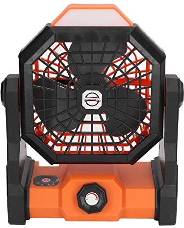 Ventilador para Acampar Batería Iluminación Exterior Portátil Carga Fanner 7800Mah Senderismo Camping Senderismo Camping Al Aire Libre Camping Al Aire Libre para Lámpara de Luz Ventiladores (Naranja