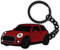 glahorse Schlüsselanhänger aus Metall für Mini Cooper / Cooper S 2014–2022, Rot/Ausflug, einfarbig (Getaway Solids), 5*2.5