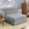 BRAGUE Sessel Bett Schlafsofa Schlafsofa mit abnehmbarem Bezug Hellgrau