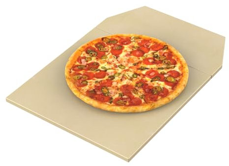 BMMXBI Pierre à pizza pour four à pizza Ooni Karu 16 multi-combustibles - Accessoire de plaque de cuisson en céramique de qualité supérieure - Pour four/grill - Résistance aux chocs thermiques - Idéal