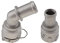 SENHE Aluminium 1J0122291D 1set Schnellverbinder Kühlmittel Flansch Schlauchkupplung Rohr Kompatibel mit Audi TT Kompatibel mit VW Kompatibel mit Jetta MK4 Kompatibel mit Golf