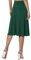 Skang Knielanger Rock Damen Sommer Einfacher Komfort-Basic-Stretch-Rock in A-Linie mit ausgestelltem Knie für Damen Wollrock Kurz (AG, XL)