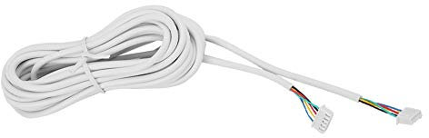 5-adriges 0,3 Mm Rundes, Flexibles Kupferkabel, 5-adriges Kabel für Video-Türsprechanlage, 15 M Länge, weiß