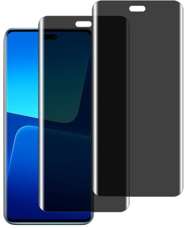 chejuza Privacy - Protector de pantalla antiespias para Xiaomi 13 Lite [2 unidades], dureza 9H, cobertura completa anti espía de cristal templado, HD protección de pantalla