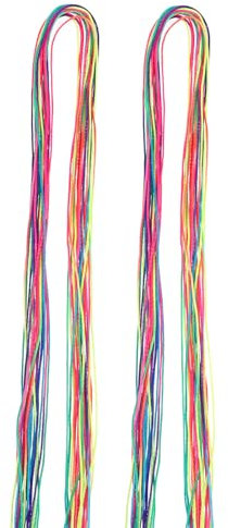 Qianyu 40 Stück Bunte Haarwickelschnur Farbverlaufsfarben Haarverlängerung Haarsträhnen zum Einflechten Kinder DIY Regenbogen Flechtdrahtband Haarschmuck für Frauen Mädchen Haar Styling Zubehör