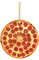 Pizza Weihnachtskugel Christbaumschmuck Pizzastück Lustig - Christbaumkugel Figuren Weihnachtsdeko Anhänger Deko Baumkugel Weihnachtsdekoration, Heimbüro, niedliche interessante (Yellow, One Size)
