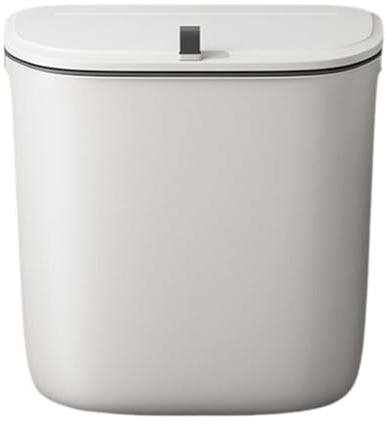 Suoumwa 1 Stück Badezimmer-Mülleimer Zur Wandmontage, zum Aufhängen, mit Deckel, Wasserdicht, Schmale Naht, Mülleimer für Toilettenabfälle, 7 L