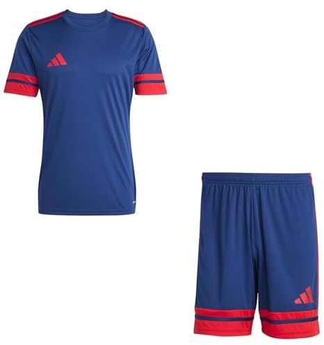 adidas Herren Set Trikot + Hose Squadra 25 Team Navy Blue2/Red2 XS