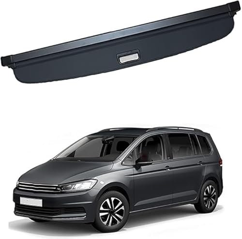 DHONDT Auto Laderaumabdeckung für VW TOURAN 2017,Schutzhülle Versenkbarer Kofferraumdeckel Autozubehör