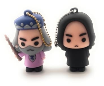 International games trade s.p.a. 2er Set Harry Potter Friends 3D-Anhänger, Wizzarding World 9 Charaktere zum Sammeln, Snape, Dumbledore, Hermine, Dobby u.v.m. Schlüsselanhänger, Key Chains