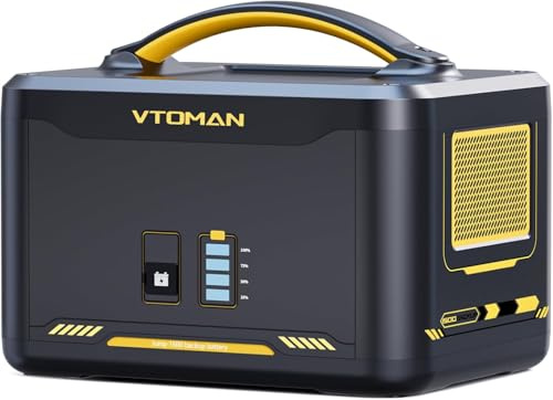 VTOMAN Jump 1500 Extra Battery - 1548Wh Large Capacity LiFePO4 Battery | with BMS Protection for Travel,Camping, Suitable for VTOMAN Jump 1500X /Jump 2200 Portable Power Station Expand Capacity