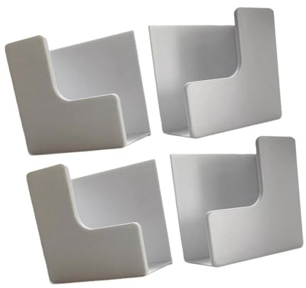 YsXoWiui 2 Stück Waagenhalter Wandmontage Waagenhalterung Aufbewahrungsregal Organizer Halter aus Pp Passend für Badezimmer Schlafzimmer Küche für Zuhause, Weiß
