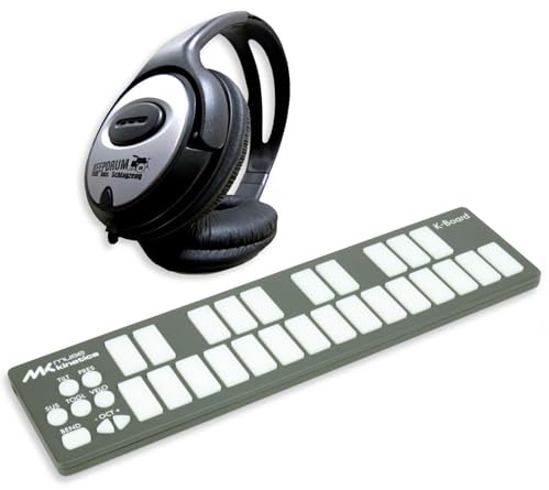 Muse Kinetics K-Board Galaxy MIDI-Controller mit keepdrum Kopfhörer