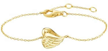 Julie Julsen JJKBR34451-G Mädchen Armband Herz Sterling-Silber 925 Gold 15 cm