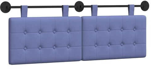 vidaXL Hängendes Kopfteil Stoff, Moderner, rechteckiger Polster-Kopfteil, Wandmontage, anpassbare Schlafzimmer-Deko, platzsparende Möbel Ideen
