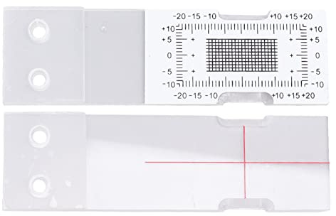 Rengue Calibrador de Medición de Grietas en la Pared, Medidor de Monitor de Grietas Acrílico de 0 a 10 Mm Resolución de 0,1 Mm con Hoja de Registro para Muros de Hormigón, Cimientos, Inspección de