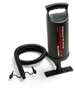 Luftpumpe Luftmatratze Schlauchboot Double Quick System 1 Bewegung 2 x gepumpt