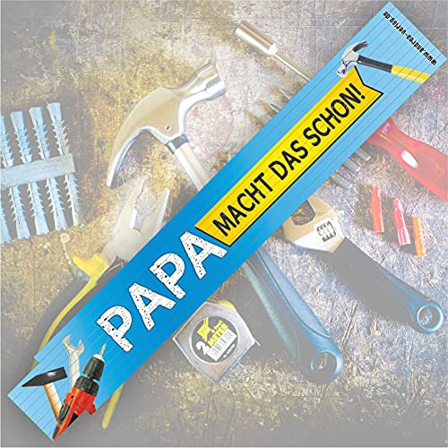 2 Meter Zollstock mit Spruch Papa macht das schon - Bester Papa | Geschenk für Männer, Handwerker & Heimwerker | Hochwertiger Holz-Maßstab, langlebiger Aufdruck, ideal zum Geburtstag