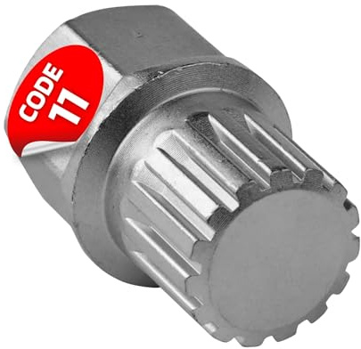 SW-Stahl 02381L-12 Felgenschloss Adapter 11 - Radsicherung Demontage BMW | Felgenschloss Schlüssel aus Chrom-Vanadium-Stahl - Ersatzschlüssel zum Lösen der Radsicherung - Passend bis Baujahr 2012