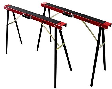 TOMAX Portable Folding Sawhorse Heavy Duty 275lb Weight Capacity Each Twin Pack